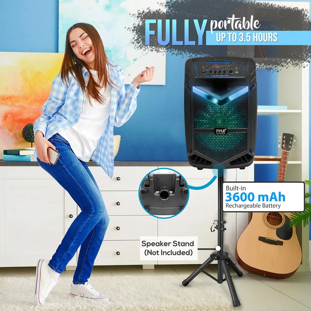Portable Bluetooth Speaker System 600W Rechargeable Outdoor Bluetooth Speaker Portable System